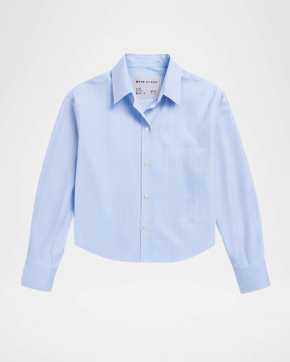 The Belle Striped Button-Front Shirt